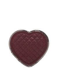 Stella McCartney | Purple Heart Quilted Shaggy Faux Deer Bag | Lyst