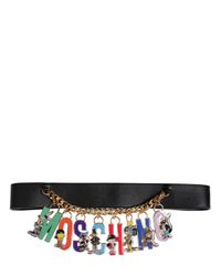 Moschino | Black 50mm Looney Tunes Logo High Waist Belt | Lyst