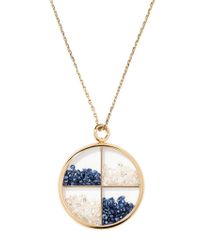 Aurelie Bidermann | Metallic Damier Chivor Necklace | Lyst