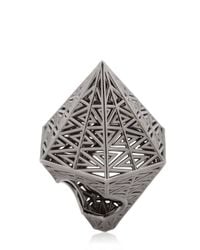 Vojd Studios | Black Hexagonal Ring | Lyst