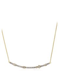 Jemma Wynne | Metallic Privè Diamonds Bar Necklace | Lyst