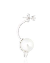 Delfina Delettrez | Metallic Dot Pearl Earring | Lyst