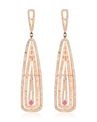 Marco Dal Maso | Pink Amaia Rose Gold Earrings | Lyst