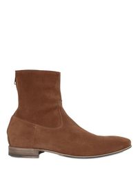 Pete Sorensen | Brown Suede Cropped Boots for Men | Lyst