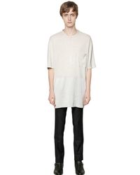Lanvin | Gray Fluid Washed Cotton & Rayon T-shirt for Men | Lyst