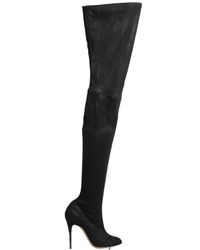 Maison Margiela | Black 105mm Vintage Effect Suede Boots | Lyst