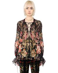 Roberto Cavalli | Black Long Sleeve T-shirt | Lyst