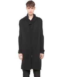 Rick Owens | Black Boiled Cashmere Wrap Cardigan for Men | Lyst