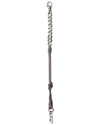 Emanuele Bicocchi | Metallic Knot Silver Chain Bracelet | Lyst