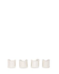 Maison Margiela | Metallic Set Of 4 Rings With Chain Trim | Lyst