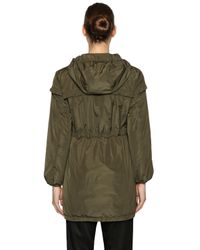 Moncler Green Daunenjacke Aus Nylon "luxembourg"
