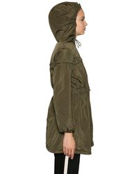 Moncler Green Daunenjacke Aus Nylon "luxembourg"