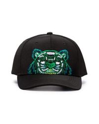 KENZO - Multicolor Embroided Tiger Canvas Cap for Men - Lyst