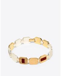 Maison Margiela - Metallic Linked Silver Bracelet - Lyst