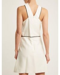 Robe plissée en soie Helen Zeus + Dione en coloris White