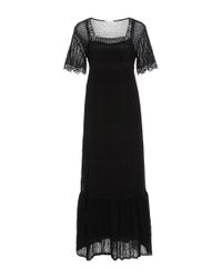 RED Valentino | Black Square Neck Crochet Dress | Lyst