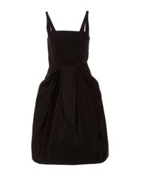 Zac Posen | Black Stretch-Jersey Strapless Gown | Lyst