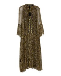 Ulla Johnson Multicolor Lotte Tasseled Floral-print Silk-blend Chiffon Dress