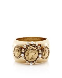 Oscar de la Renta | Metallic Portrait Bangle | Lyst