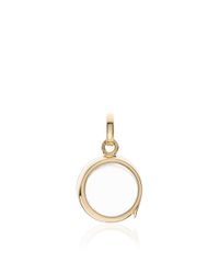 Loquet London | Metallic Small Round Locket In Gold | Lyst