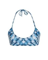 Mara Hoffman | Blue Shell Print Bikini Top | Lyst