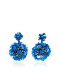 Ranjana Khan | Blue Drop Flower Fan Earrings | Lyst