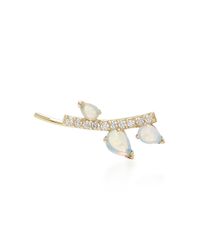 Paige Novick | Blue 18k Yellow Gold Diamond And Opal Ear Cuff | Lyst