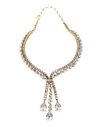 Erickson Beamon | Metallic Parlor Trick 24k Gold-plated Crystal Necklace | Lyst