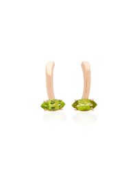 Bea Bongiasca | Green Gloriosa Lily 18k Rose Gold Peridot Earrings | Lyst