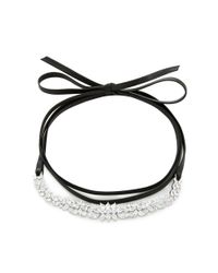 Fallon | Black 100 Stone Choker | Lyst