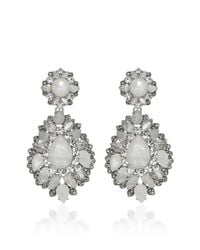 Marchesa | Metallic Casa Blanca Drop Earrings | Lyst