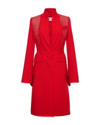 Givenchy | Double Crepe Tailored Coat | Lyst