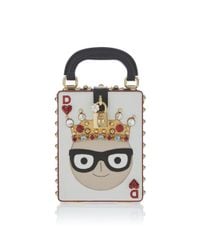 Dolce & Gabbana | White Playing Card Top Handle Bag | Lyst
