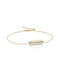 Monica Vinader | Metallic Baja Mini Bracelet - Diamond | Lyst