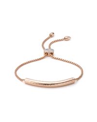 Monica Vinader | Pink Esencia Diamond Toggle Bracelet | Lyst