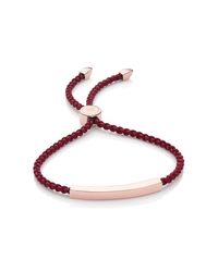 Monica Vinader | Purple Linear Friendship Bracelet | Lyst