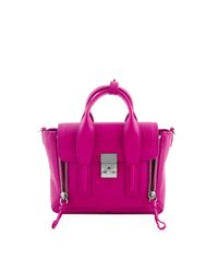 3.1 Phillip Lim - Pink Pashli Mini Leather Satchel - Lyst