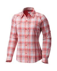 Columbia Red Silver Ridge Plaid Shirt
