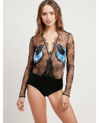 Morgan Lane - Multicolor Jacana Bodysuit In Paradise Blue - Lyst
