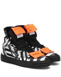 Off-White c/o Virgil Abloh Black Off-court Leather Sneakers