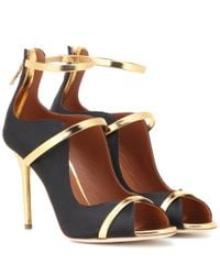 Malone Souliers Black Mika Strappy Pumps