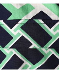 Diane von Furstenberg Blue Midikleid Jeri aus Baumwolle