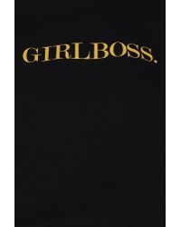 NA-KD Black Girlboss Hoodie