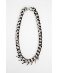 Nicole Miller | Black Fin Collar Necklace | Lyst