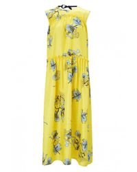 Vivetta - Yellow Cale Printed Dress - Lyst