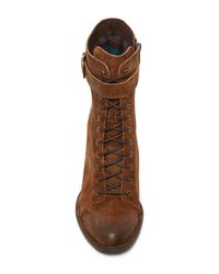 cass suede block heel boot