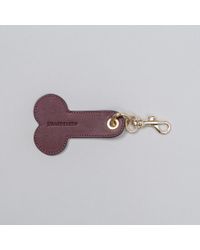 J.W.Anderson - Purple Leather Penis Keychain In Bordeaux for Men - Lyst