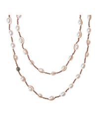 Jordan Alexander - White 52" Pearl Necklace - Lyst