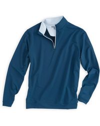 Peter Millar - Blue Perth 1/4 Zip Pullover for Men - Lyst