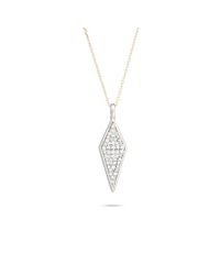 Adina Reyter - Metallic Long Solid Pave Diamond Necklace - Lyst